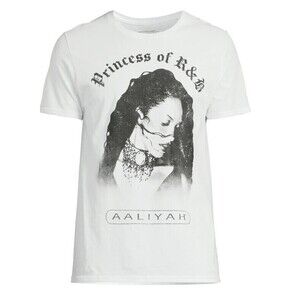 Aaliyah White Graphic Tee